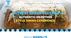Desktop Screenshot of manolisgreektaverna.com.au